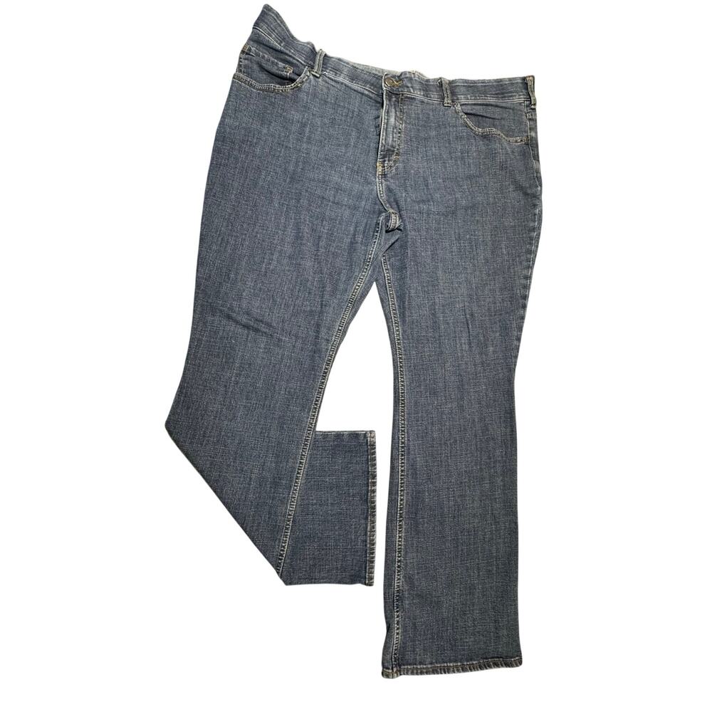 Lee Riders Jeans Women’s 22W Plus Straight Leg Medium Wash Denim